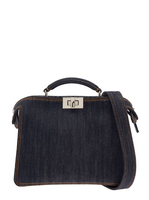 fendi selleria review peekaboo|Fendi denim peekaboo.